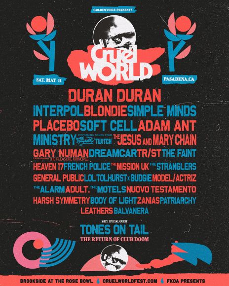 cruel world 2024 lineup duran duran blondie jesus and the mary chain